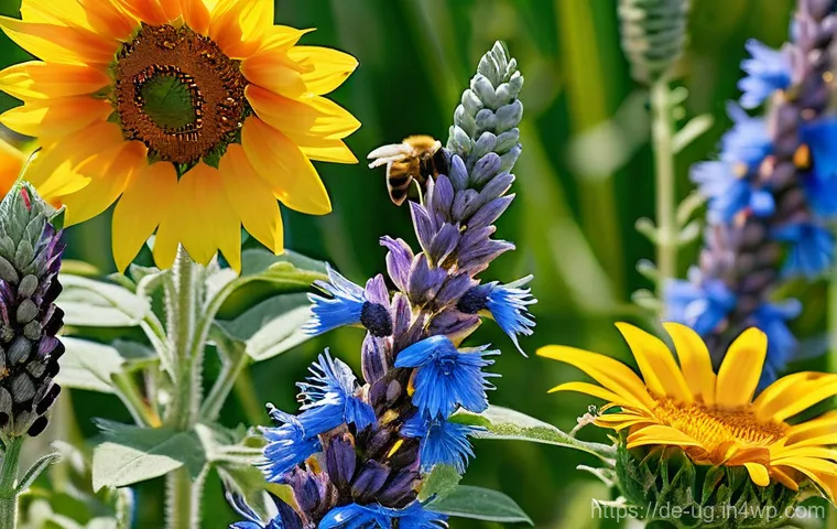 생물종 관찰 기록에서의 지속 가능한 개발 목표 - **Prompt for SDG 15 (Life on Land) - Plants & Flowers:**
    "A vibrant, diverse meadow in the Germa...