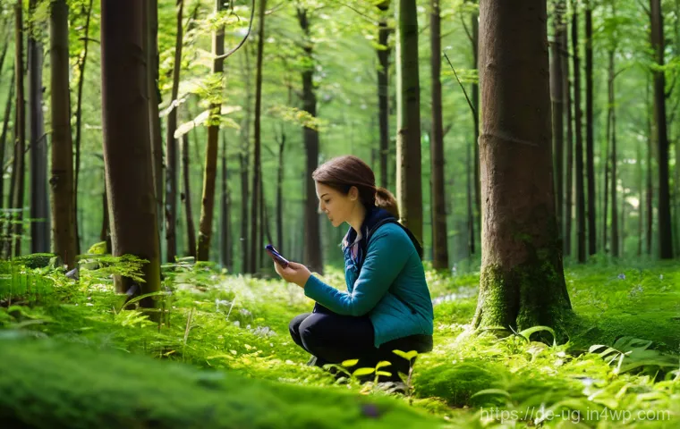 생물종 관찰 기록 시스템 사용 사례 분석 - **Prompt:** A vibrant, high-definition photograph of a young adult (mid-20s, gender-neutral) in comf...