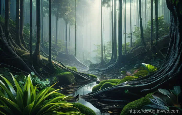 생물종 관찰 기록 시스템의 유지보수 전략 - **Prompt:** A visually striking conceptual image depicting the "invisible dangers" threatening biodi...